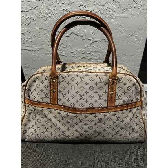 LOUIS VUITTON Monogram Mini Marie Hand Bag Blue M92003 LV Auth yk1773 - Picture 1 of 11